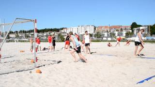 Beach Handball DKNorge Kasper Kvist scorer på piruette [upl. by Karee]