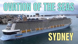 OVATION OF THE SEAS DEPARTS SYDNEY AUSTRALIA 31123 [upl. by Enovahs324]