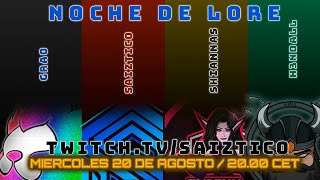 🔥NOCHES DE LORE ESPECIAL THE WAR WITHIN con Shiannas H3ndall Graogramar y Saiztico [upl. by Hanavas]