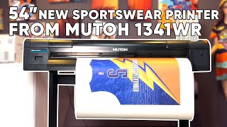 54 New Sportswear Printer from MUTOH 1341WR [upl. by Selym663]