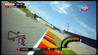 Casey BrakingLorenzo Onboard Sachsenring 2011 [upl. by Notlim]