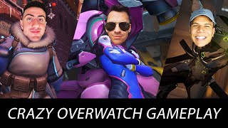 INSANE OVERWATCH GAMEPLAY W CHADWITHAJ amp WOLFIERAPS [upl. by Itsim]