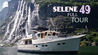 FULL YACHT TOUR  SELENE 49 TRAWLER [upl. by Desdamonna]