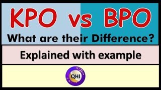 BPO VS KPO  Differences explained [upl. by Ailices]