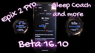 Garmin Epix 2 Pro  Beta Firmware 1610  Sleepcoach und einiges mehr [upl. by Ball231]