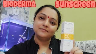 Bioderma Sunscreen For dry skin with SPF 50ReviewApplicationBioderma photoderm creambioderma [upl. by Ecniv]