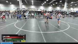 160 Lbs Cons Round 2  Cael Robb MN Vs Rhett Briggs KS 438c [upl. by Rehtnug388]