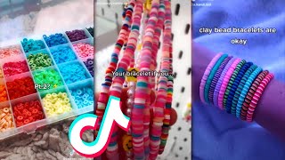 🎗️Clay Bead Bracelet TikTok Compilation 🎗️ Making Bracelet Edits Shorts amp Reels Small Business 210 [upl. by Sykes]