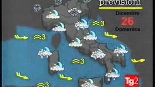 Sabato 25 Dicembre 1999  Rai 2  Meteo 2 [upl. by Horick]