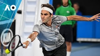 Epic 26 shot rally Federer v Nadal 5th set Final  Australian Open 2017 [upl. by Inhsor]