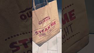 OUTBACK Steakhouse ubereats uberdelivery uberfood foodordering [upl. by Atsirak]