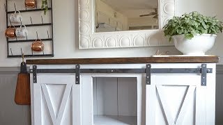 Make your own easy sliding barn door hardware [upl. by Shipley]