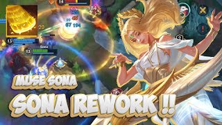 SONA REWORK  MUSE SONA FULLGAMEPLAY  WILD RIFT BUILD  RUNES [upl. by Enatan]