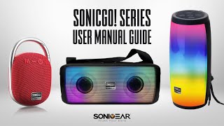 SONICGEAR SONICGO SERIES SPEAKER USER MANUAL GUIDE [upl. by Ennovaj]