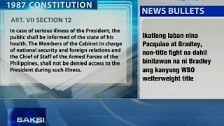 Saksi Lagay ng kalusugan ng presl candidates [upl. by Maurizia]