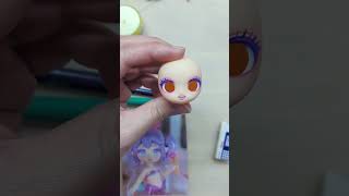 BJD Doll Repaint Tutorial OOAK Mermaid bjdfaceup kikagoods unboxing dollrepaint ooakdoll cute [upl. by Klemm]