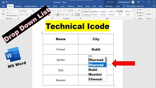 How To Create Drop Down List In MS Word In Hindi  Drop Down List Kaise Banaye  Drop Down Menu [upl. by Behl]