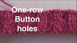 One Row Buttonholes  Technique Tuesday [upl. by Alrak]