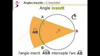 Maths 3ème  Angles inscrits  Mathématiques troisième [upl. by Inuat]