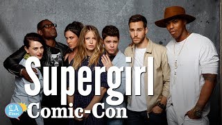 quotSupergirlquot Cast Loves To Sing ComicCon  Los Angeles Times [upl. by Annawyt]