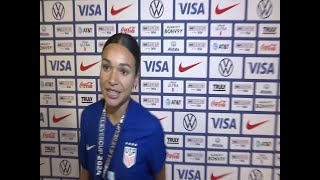 Postgame reaction from Sophia Smith after USWNTs win over Canada in SheBelieves Cup Final [upl. by Nerak784]