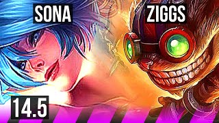 SONA amp Seraphine vs ZIGGS amp Smolder SUP  4215  NA Master  145 [upl. by Bornie]