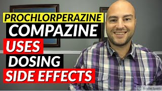 Prochlorperazine Compazine  Pharmacist Review  Uses Dosing Side Effects [upl. by Enelrats]