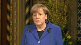 Angela Merkel Speaking English to British Parliament [upl. by Ayram]