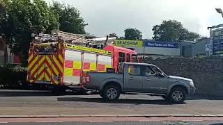 Laois fire and rescue service DAF LF arriving at portlaoise Station after driving training [upl. by Yellas]