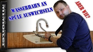 Wasserhahn an der Spüle auswechseln  Küchenarmatur wechseln  So gehts [upl. by Anavrin791]