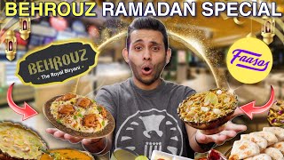 Behrouz Biryani Ramadan Iftar Box Taste Test  Faasos Ramadan Menu  Haleem Galouti Roll [upl. by Ecinue]