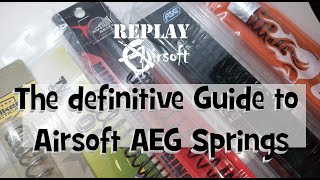 The definitive Guide to Airsoft AEG Springs [upl. by Weisbrodt]