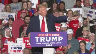 Donald Trump speaks at Greensboro rally [upl. by Talie]