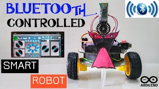 How to make Bluetooth controlled Robot using Arduino  SMART ROBOT  ARDUINO BLUETOOTH ROBOT [upl. by Htiaf664]