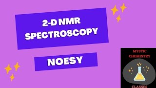 2D NMR SPECTROSCOPY NOESY [upl. by Aikcir]