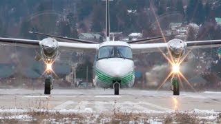 Rockwell International 690B Turbo Commander CloseUp Taxi and Takeoff [upl. by Leunammi]