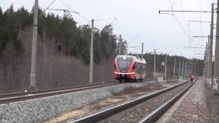 Stadler FLIRT DMU 2233 speed test 173 kmh [upl. by Ocsecnarf]