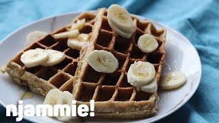 Havermout wafels recept  njammie [upl. by Erreit]