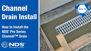 How to Install the NDS® Pro Series Channel™ Drain [upl. by Ahsaret]