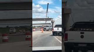 Colocando puente en futura Autopista 41 San andres de Giles San  Antonio de Areco [upl. by Shell]