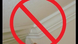 How to install crown molding on a vaulted cathedral ceiling WITHOUT transition piece [upl. by Fernas40]