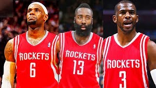 LeBron James Traded to Rockets LeBron James Joins James Harden and Chris Paul on the Rockets [upl. by Shishko233]