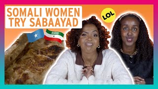 Somali Women Try Other Somali Womens Sabaayad [upl. by Eicnarf]