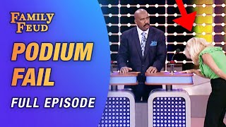 Iconic podium fail baffles Steve Harvey [upl. by Adnorahs]