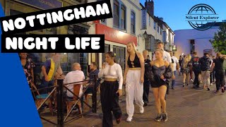 NOTTINGHAM  Wild nightlife  walking tour  UK [upl. by Martinez315]