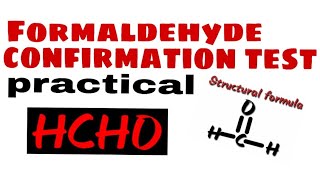 class 12 chemistry practical Formaldehyde Test in hindi [upl. by Ahsimaj586]