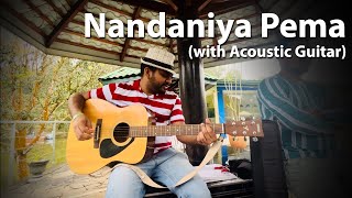 Nandaniya Pema Sada Ralu  නන්දනීය පෙම සැඩ රළු with Acoustic Guitar [upl. by Neill]