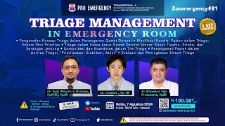 TRIAGE MANAGEMENT IN EMERGENCY ROOM  ZOOMERGENCY81 [upl. by Jennie]