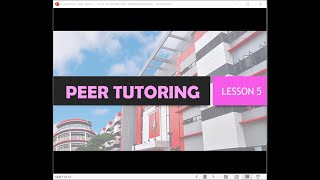 BEED TEACHING MULTIGRADES CLASSES  LESSON 5 PEER TUTORING [upl. by Doner]