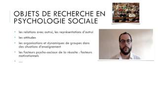 les recherches en psychologie sociale  Franck Amadieu [upl. by Oj]